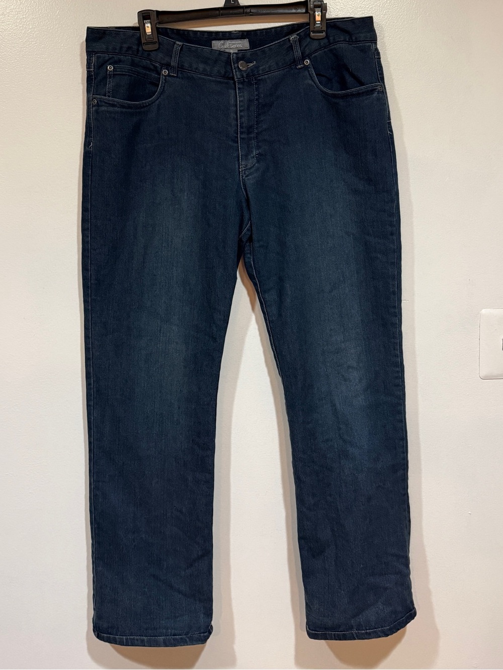 Gander Mountain Guide Series Jeans Womens Size 14 Lined Blue Straight Leg Warm